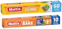 IGA Multix Baking Paper 10m×30cm or Cling Wrap 60m×33cm offer