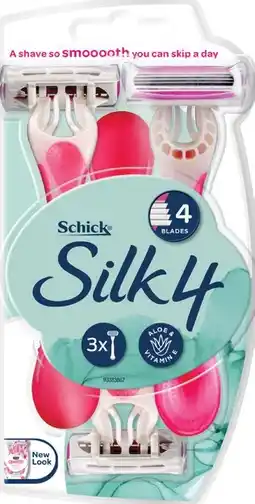 IGA Schick Silk 4 Disposable Women's Razors 3 Pack offer