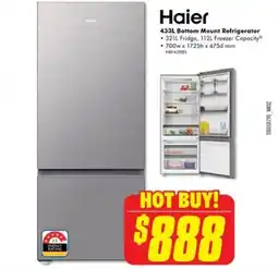 The Good Guys 433L Bottom Mount Refrigerator offer