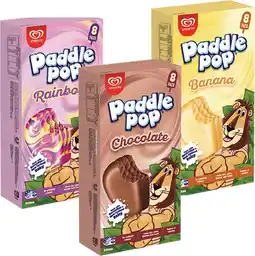 IGA Streets Paddle Pop Ice Cream Sticks 8 Pack Selected Varieties offer