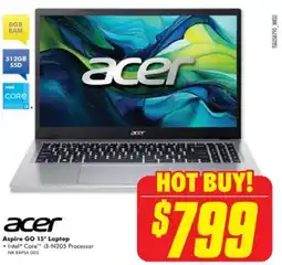 The Good Guys acer Aspire GO 15" Laptop offer