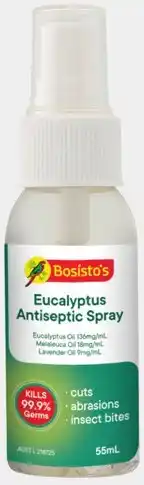 IGA Bosisto's Eucalyptus Antiseptic Spray 55mL offer