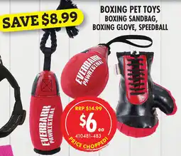 BOXING PET TOYS BOXING SANDBAG, BOXING GLOVE, SPEEDBALL