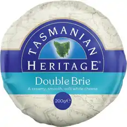 IGA Tasmanian Heritage Double Brie or Camembert 200g offer
