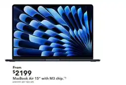 Harvey Norman MacBook Air 15" with M3 chip." offer