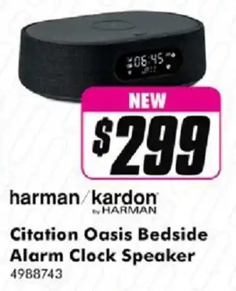 The Good Guys Harman/Kardon Citation Oasis Bedside Alarm Clock Speaker offer