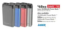 Harvey Norman Laser 20,000mAh Power Bank." offer