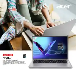 Harvey Norman Acer Swift Go 14 Laptop. offer