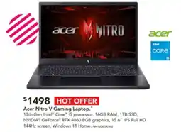 Harvey Norman Acer Nitro V Gaming Laptop. offer