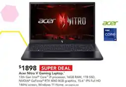 Acer Nitro V Gaming Laptop.