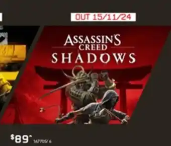 Harvey Norman ASSASSIN'S CREED SHADOWS offer