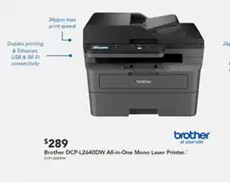 Harvey Norman Brother DCP-L2640DW All-in-One Mono Laser Printer. offer