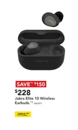 Harvey Norman Jabra Elite 10 Wireless Earbuds. offer