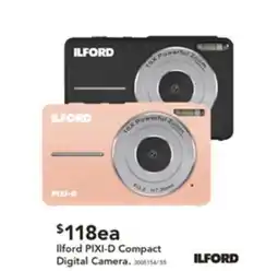 Harvey Norman Ilford PIXI-D Compact Digital Camera offer