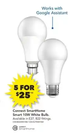 Harvey Norman Connect SmartHome Smart 10W White Bulb. offer