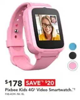 Harvey Norman Pixbee Kids 4G+ Video Smartwatch."+ offer