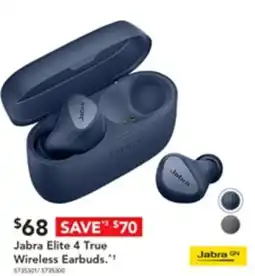 Harvey Norman Jabra Elite 4 True Wireless Earbuds." offer
