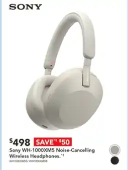 Harvey Norman Sony WH-1000XM5 Noise-Cancelling Wireless Headphones." offer