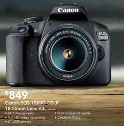 Harvey Norman Canon EOS 1500D DSLR offer