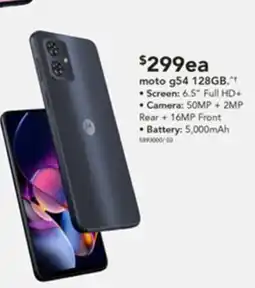 Harvey Norman moto g54 128GB. offer