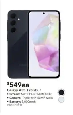 Harvey Norman Galaxy A35 128GB. offer