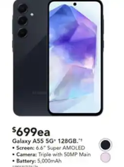 Harvey Norman Galaxy A55 5G 128GB. offer