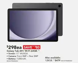 Harvey Norman Galaxy Tab A9+ Wi-Fi 64GB offer