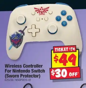 JB Hi-Fi Wireless Controller For Nintendo Switch offer