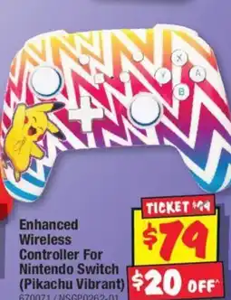 JB Hi-Fi Enhanced Wireless Controller For Nintendo Switch offer