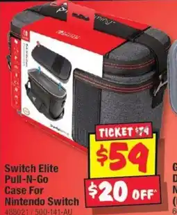 JB Hi-Fi Switch Elite Pull-N-Go Case For Nintendo Switch offer