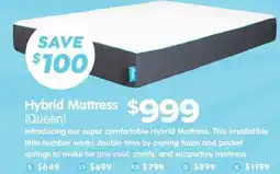 ComfortStyle Furniture & Bedding Hybrid Mattress offer