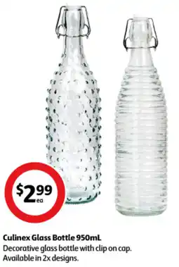Coles Culinex Glass Bottle 950mL offer