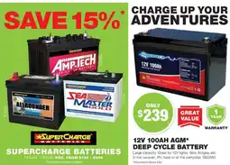 Road Tech Marine 12V 100Ah DEEP CYCLE AND STARTING BATTERY offer