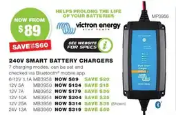 240V SMART BATTERY CHARGERS