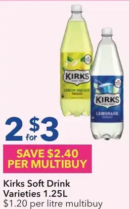 Ritchies Kirks Soft Drink Varieties offer