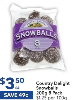 Ritchies Country Delight Snowballs 200g 8 Pack offer