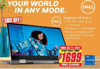 The Good Guys Dell Inspiron 14 2-in-1 offer