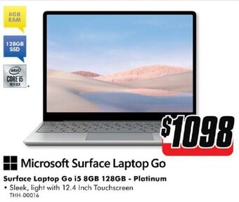 The Good Guys Microsoft Surface Laptop Go offer