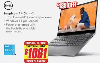 The Good Guys Dell Inspiron 14 2-in-1 offer