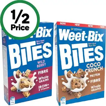 Woolworths Sanitarium Weet-Bix Bites 500-510g offer