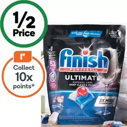 Woolworths Finish Ultimate Material Care Dishwasher Tablets Pk 52 offer