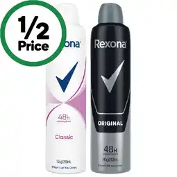 Woolworths Rexona Antiperspirant Deodorant 250ml offer