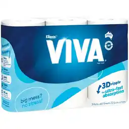 Woolworths Viva Paper Towel Pk 3 offer