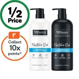 Woolworths Tresemme Shampoo or Conditioner 940ml offer