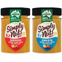 Woolworths Bega Simply Nuts Peanut Butter 325g offer