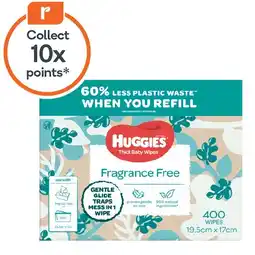 Woolworths Huggies Baby Wipes Pk 400 offer