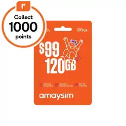 Woolworths amaysim $99 Starter Pack† offer