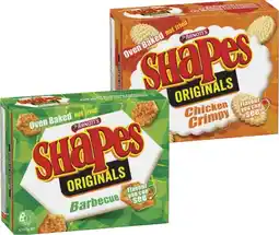 Coles Arnott's Shapes Crackers 130g-190g offer