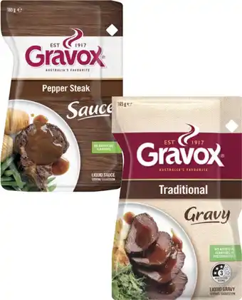 Coles Gravox Liquid Gravy or Finishing Sauce 165g offer