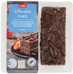 Coles Coles Choc Slices 2 Pack offer